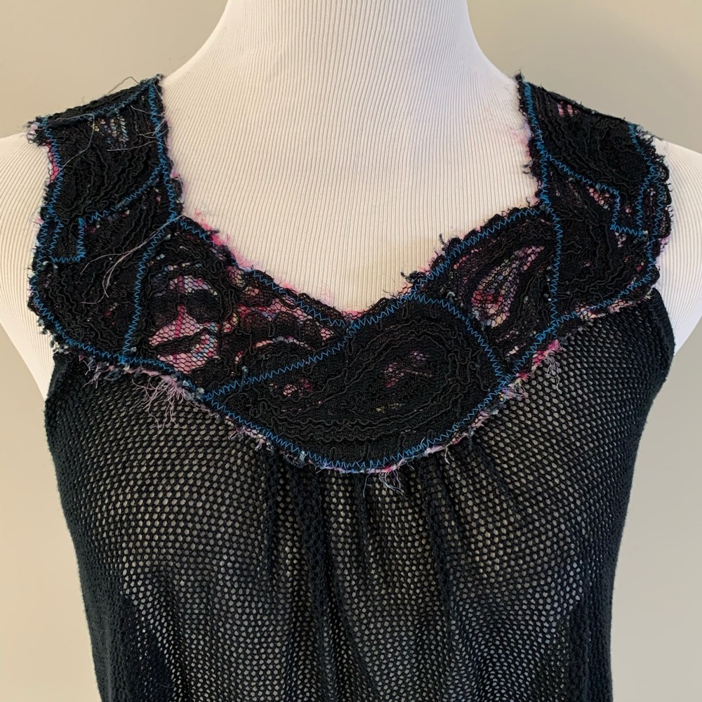 Free People Sheer Jersey Tank Top - M - EUC - Picture 3 of 6